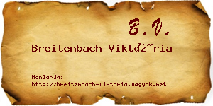 Breitenbach Viktória névjegykártya